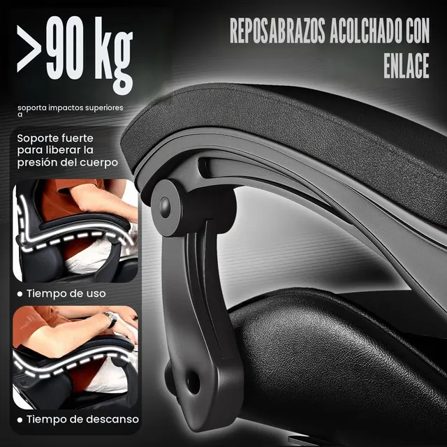 Bigzzia X21F00H, silla gaming, tapizada en Piel sintética (PU) — imagen 5 de 6