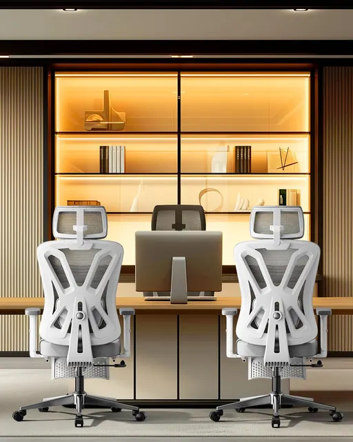 Hbada P5, silla ergonómica, tapizada en Tela transpirable (mesh) — imagen 2 de 7