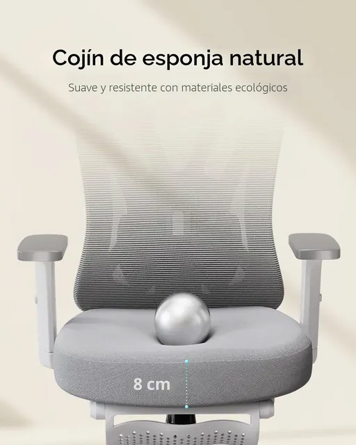 Hbada P5, silla ergonómica, tapizada en Tela transpirable (mesh) — imagen 5 de 7