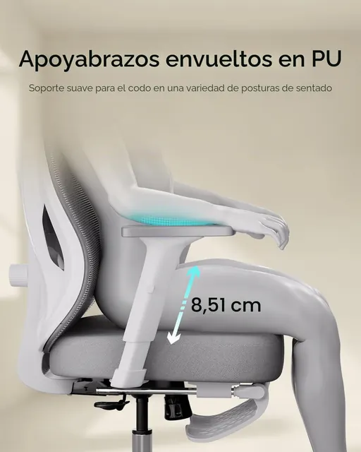 Hbada P5, silla ergonómica, tapizada en Tela transpirable (mesh) — imagen 7 de 7