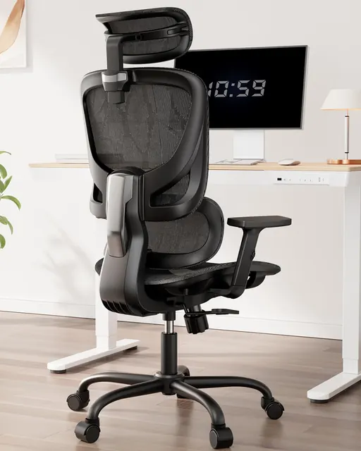 HUANUO HNOC11, silla ergonómica, tapizada en Tela transpirable (mesh) — imagen 2 de 6
