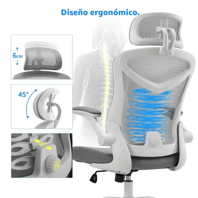 Magic Life 7720, silla ergonómica, tapizada en Tela transpirable (mesh) — imagen 6 de 7
