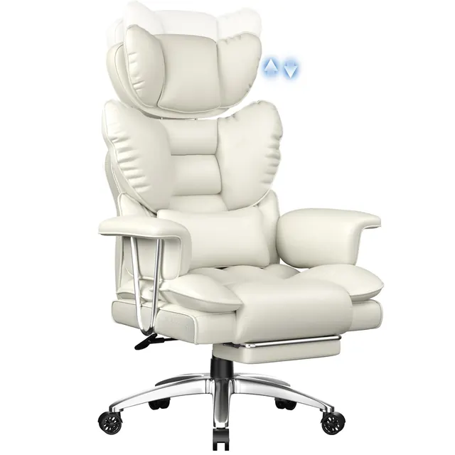 rattantree H04, silla de oficina ejecutiva, tapizada en Piel sintética (PU)