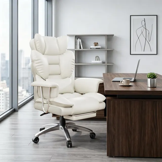 rattantree H04, silla de oficina ejecutiva, tapizada en Piel sintética (PU) — imagen 2 de 7
