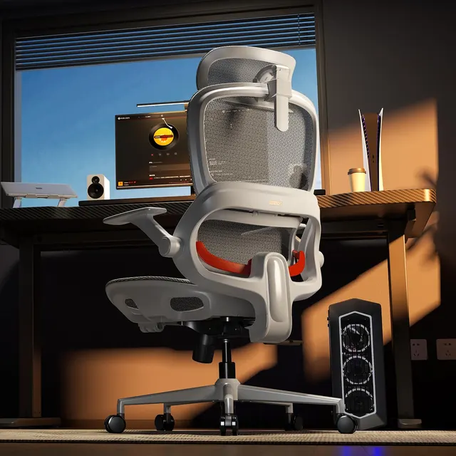 SIHOO B100, silla ergonómica, tapizada en Tela transpirable (mesh) — imagen 2 de 7