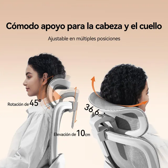 SIHOO B100, silla ergonómica, tapizada en Tela transpirable (mesh) — imagen 6 de 7