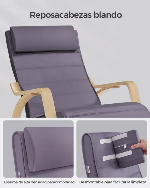 SONGMICS LYY010G01, silla reclinable o de relax — imagen 7 de 7