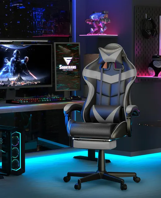 Soontrans CSWM02, silla gaming, tapizada en Piel sintética (PU) — imagen 2 de 7