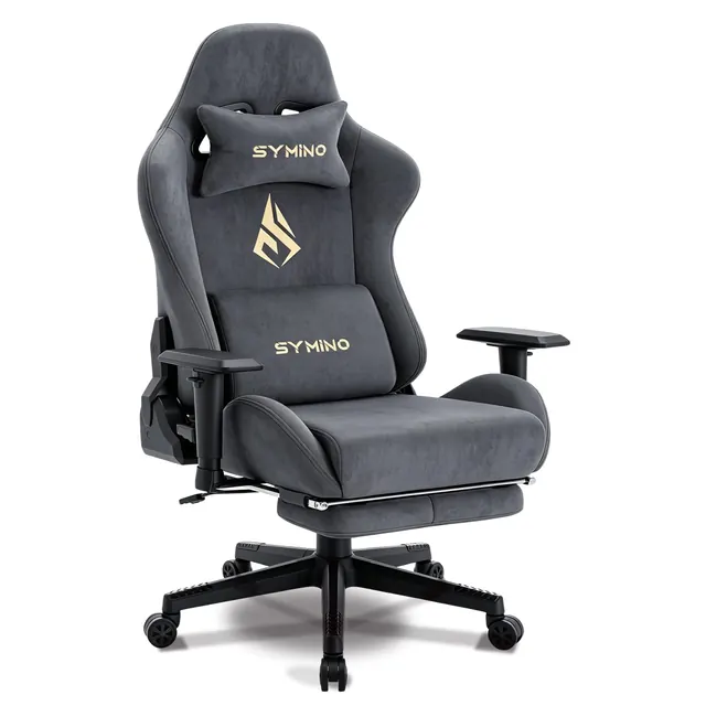 Symino MP-001, silla gaming, tapizada en Piel sintética (PU)