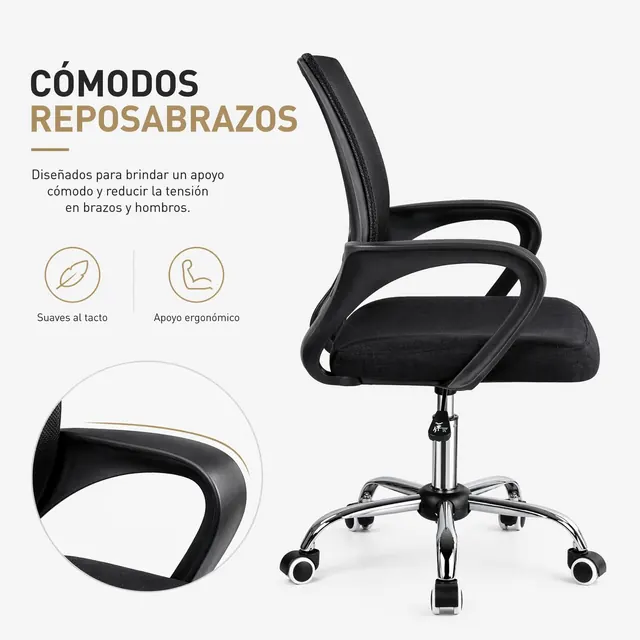 T-LOVENDO AM-OC533, silla ergonómica de T-LOVENDO.ES, tapizada en Tela transpirable (mesh) — imagen 6 de 7