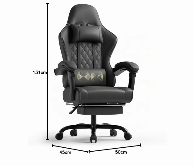 TRIUMPHKEY 0758, silla gaming, tapizada en Piel sintética (PU) — imagen 3 de 6