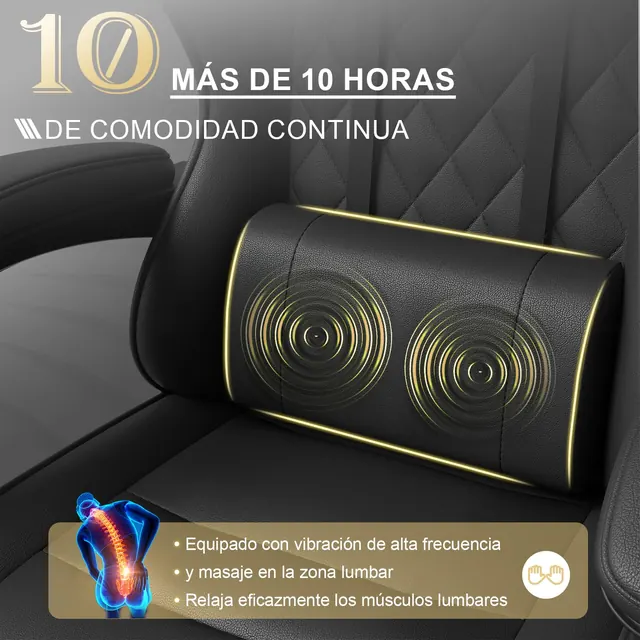 TRIUMPHKEY 0758, silla gaming, tapizada en Piel sintética (PU) — imagen 4 de 6