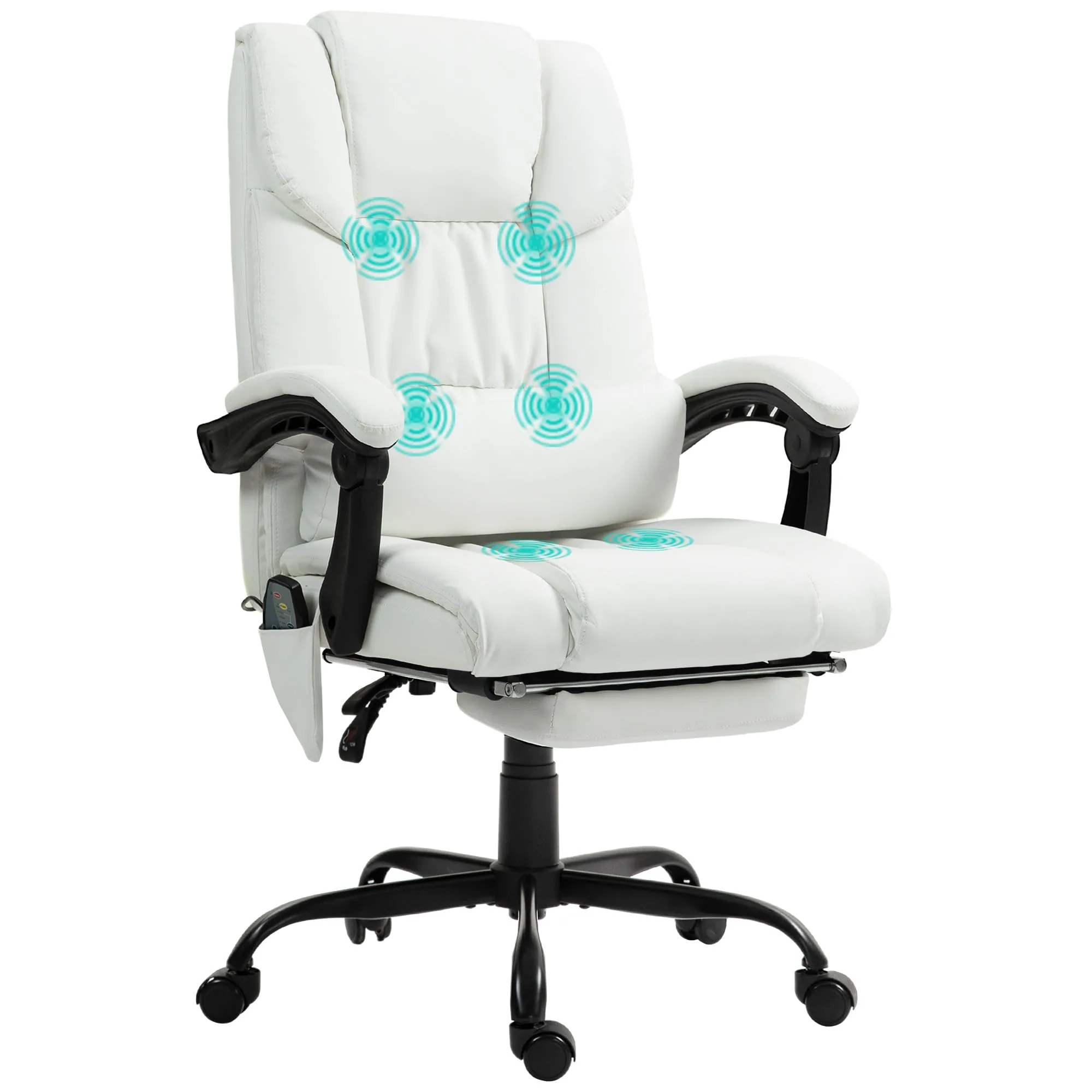 Vinsetto 921-275V90WT, silla reclinable o de relax, tapizada en Piel sintética (PU)