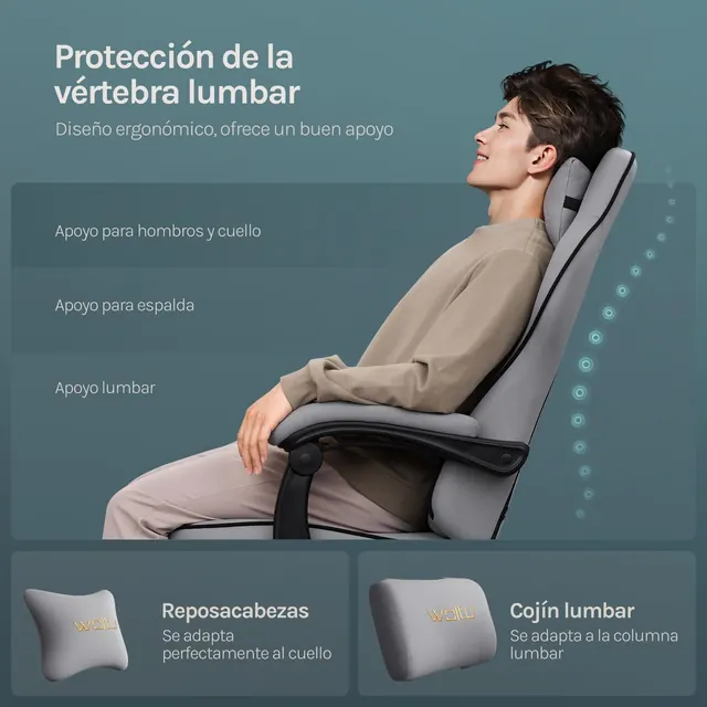 WOLTU Racing GS11, silla gaming, tapizada en Tela transpirable (mesh) — imagen 6 de 6