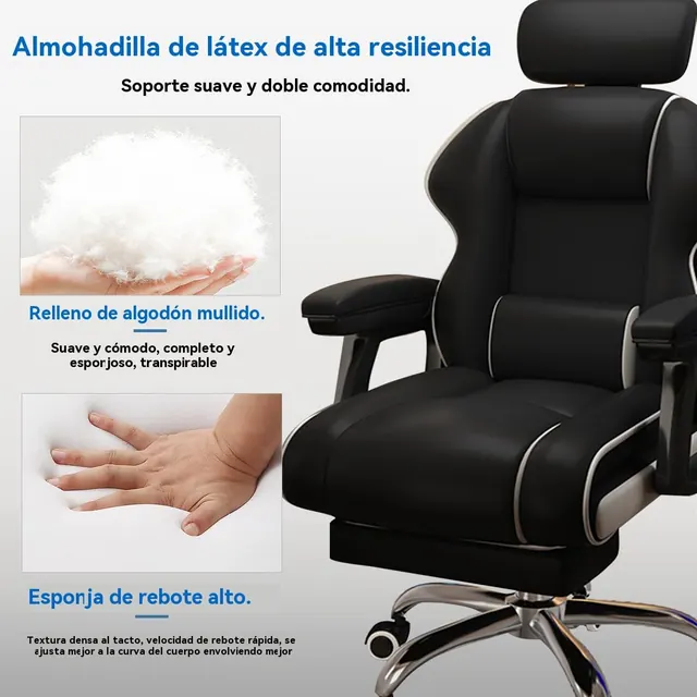 XUEGW Ejecutiva XL, silla de oficina ejecutiva, tapizada en Piel sintética (PU) — imagen 5 de 7